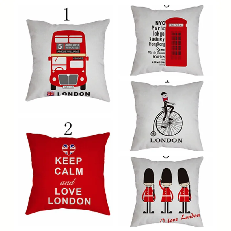 

Cute Cartoon Car Printed Cushion Case Throw Car Sofa Outdoor Chair Waist Cushions Cases
