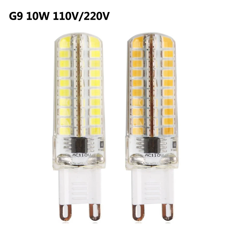 

G9 LED Lamp 220V 110V 10W Mini LED G9 Bulb Light Ceramic High Power Crystal Chandelier Lampada LED Lights 360 Degree Lighting