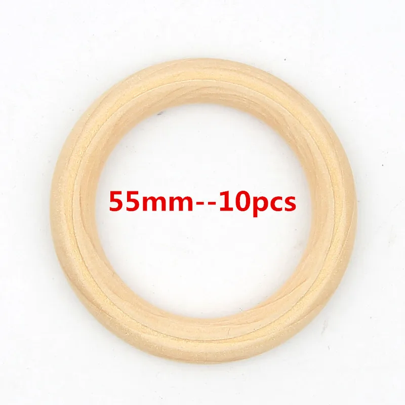 15-100 мм необработанные деревянные круглые деревянные бусины для самостоятельного изготовления ювелирных изделий серьги - Цвет: 55