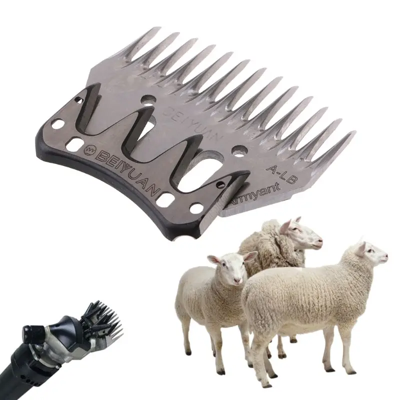 Stainless Steel Straight Blade Head for Livestock Sheep Goat Clipper 13 Teeth