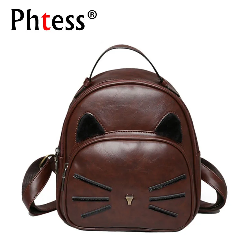 2017 Cartoon Small Cute Backpacks For Teenage Girls Sac a Dos Pu Leather Backpacks Women Mochilas