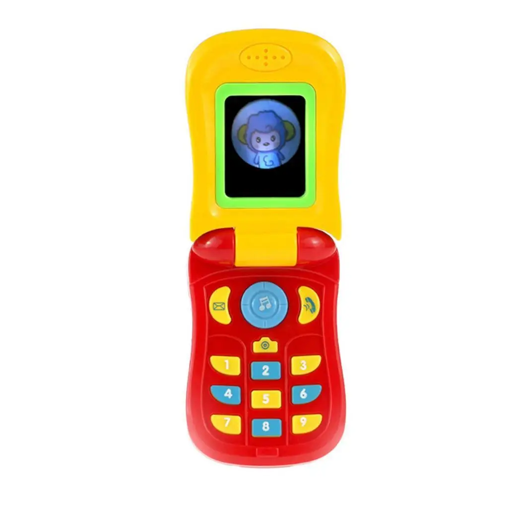 Music Flip Cover Phone with Photo Function Early Education Toys(batteries not included) Enlightenment Puzzle Toys | Игрушки и хобби