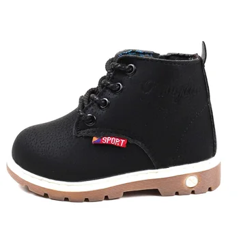 

Kids Warm Lightweight Ankle Boots Girls Boys Comfort Fashion Boots Round Toe Flat Soft Sole Comfortable Boots Eu21-30 AA11197