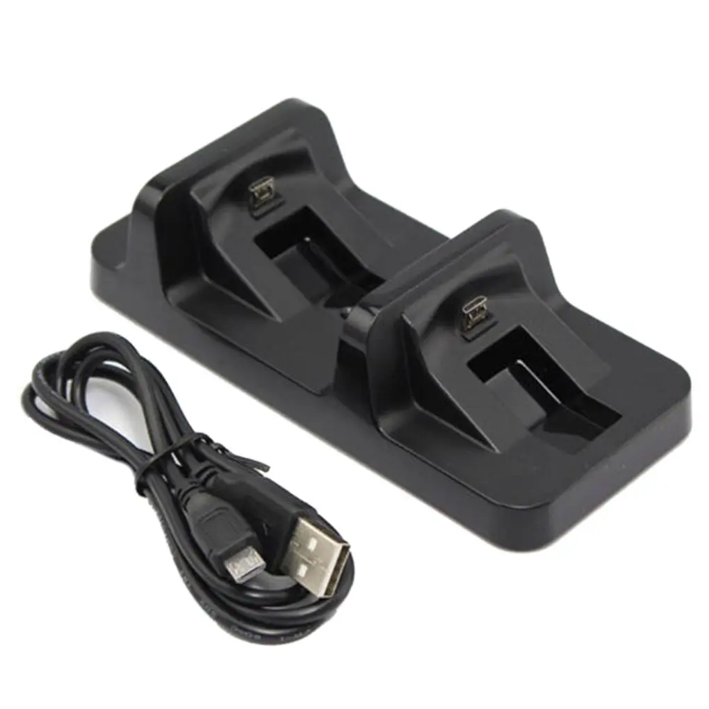 

Dual USB Charger Universal Wireless Joystick Charging Dock Station Stand Charge Holder Base Replacement for PS4