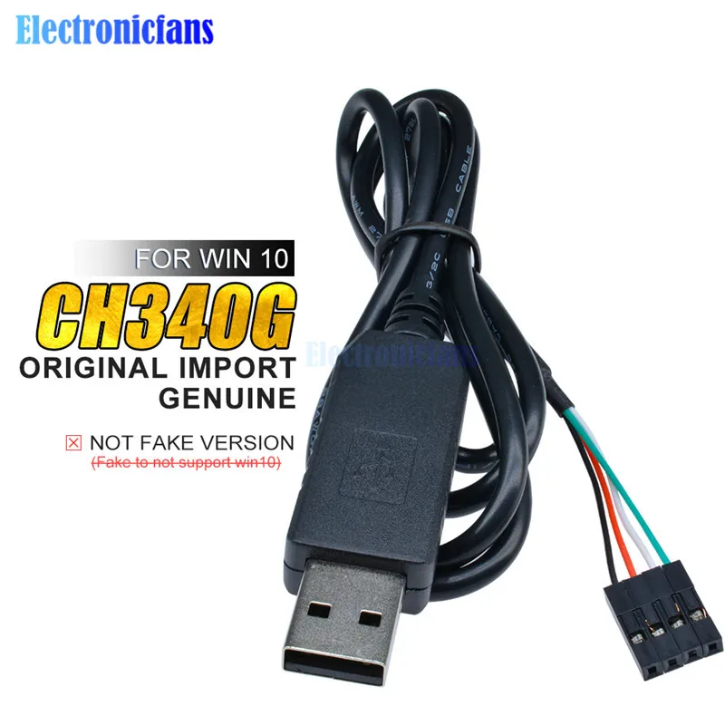 Оригинальный последовательный кабель для скачивания CH340G CH340 USB в TTL