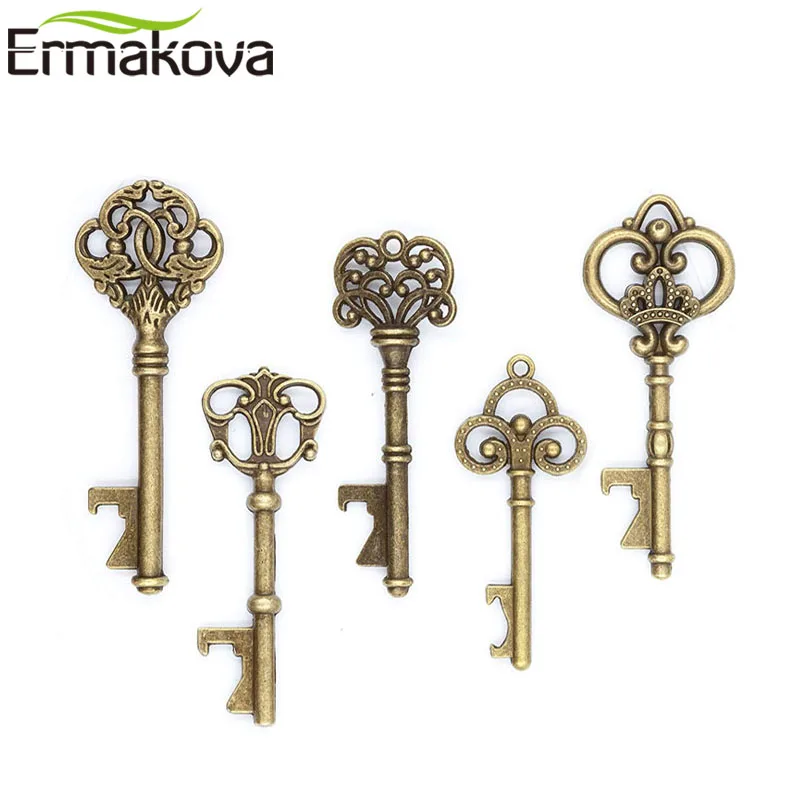 ERMAKOVA 5 шт. металлический каркасный ключ открывалка для бутылок бутылка в форме