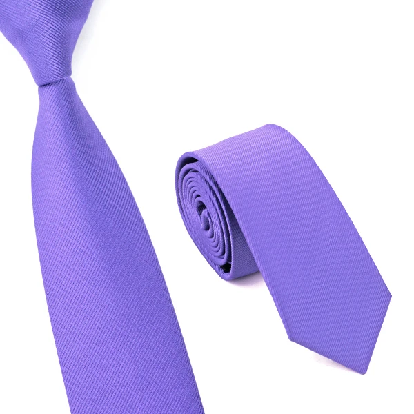 Hb-010 Для мужчин S Галстуки шелк тощий Галстуки для Для мужчин тонкий галстук сплошной фиолетовый свадебный галстук Бесплатная доставка