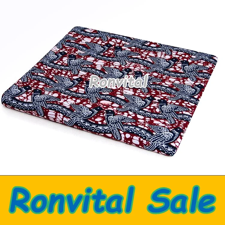 

VERITABLE WAX BLOOCK PRINTS QUALITY DUANAS !ORIENTAR QUALITY FABRIC! AFRICAN RAPA GHANA DESIGN GOOD QUALITY FREE SHIPPIN No.H613