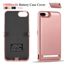

10000 mAh Power Case For iPhone 8 Plus 7 Plus Battery Cover For iPhone 6s Plus 6 Plus Back Stand USB Smart Charger Capa Fundas