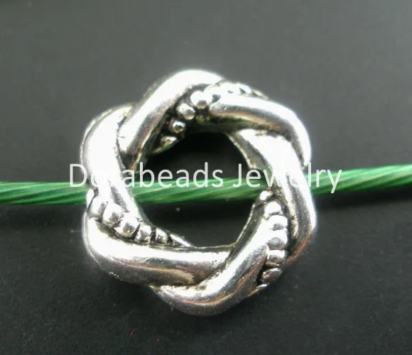 Free Shipping! 50PCs Antique Silver Twist Circle Bead Frame 10mm (B02273) | Украшения и аксессуары