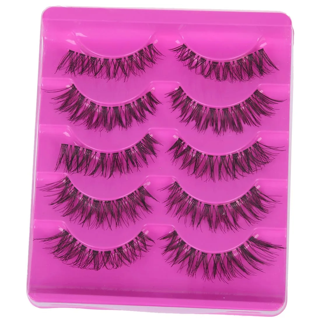 pink false eyelashes