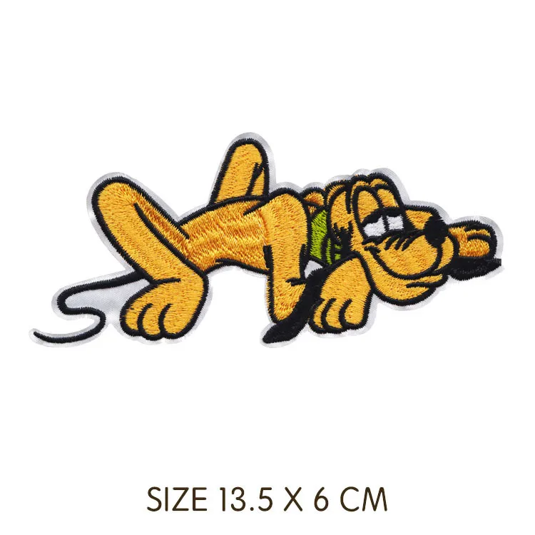 Высококачественные нашивки для одежды с изображением собаки Гуфи и Вилбура, нашивки для одежды, детские наклейки, одежды - Цвет: 1