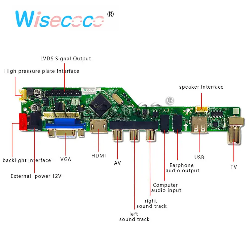 B154EW02 V2 15 4 &quotTFT ЖК дисплей 1280*800 60 Гц AV VGA USB LVDS TV Динамик Наушники аудиовыход входной
