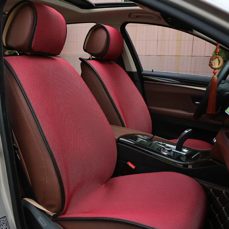 Universal Front Car Seat Cover Cushion Pad Mesh Fabric Breathable ... Universal Front Car Seat Cover Cushion Pad Mesh Fabric Breathable ...