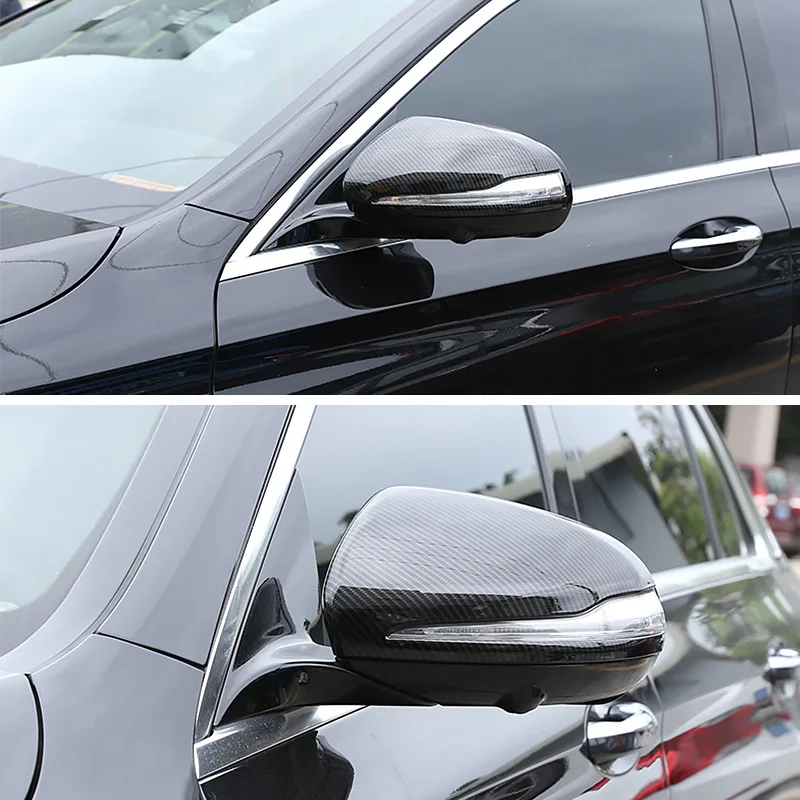 4 styles Door Side Rearview Mirror Cover For Mercedes Benz C Class W205 GLC S Class New E Class rear view mirror trim casing