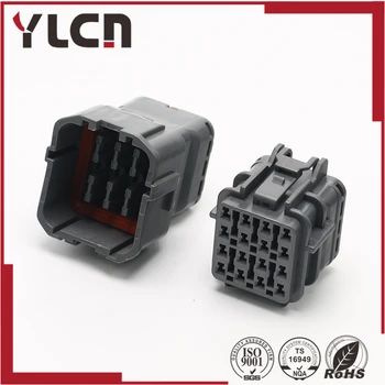 

High Quality 16pin auto waterproof electrical 16way wiring harness gray connector 7123-7564-40