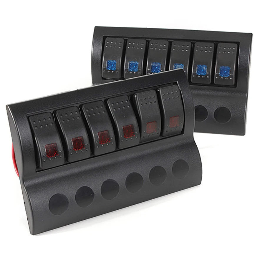 Waterproof Yacht Panel Switch Marine Boating Rocker Switches Panel Car RV Cockpit Speedboat Boat