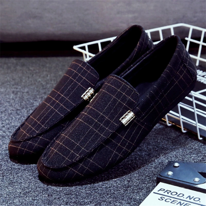 

Men Loafers Men Shoes Casual Shoes 2019 Spring Summer Light Canvas Youth Shoes Men Breathable Fashion Flat Footwear