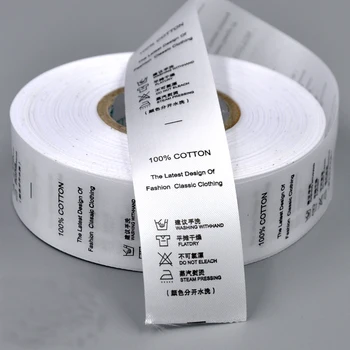 

Free Shipping customized satin Washing Label and soft silk care lablen1000pcs for a roll