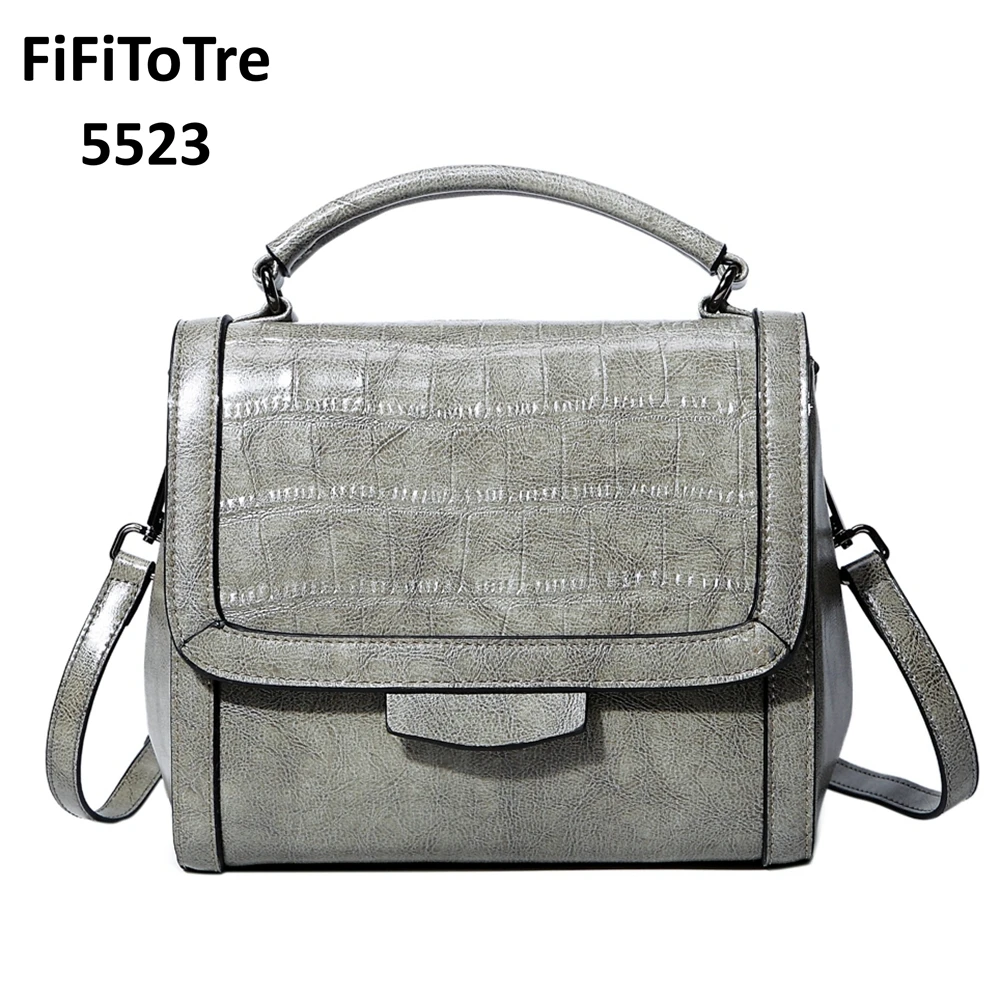 

5523 Genuine Leather Women Bag Sequined Fashion Women Famous Brands Designer Handbag High Quality Shell Shoulder Bags Tote gray