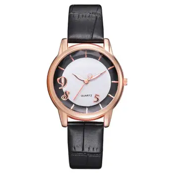 

2018 Women Ladies Student Quartz Watch Fashion Casual PU Leather Analog Wristwatch montre femme relogio