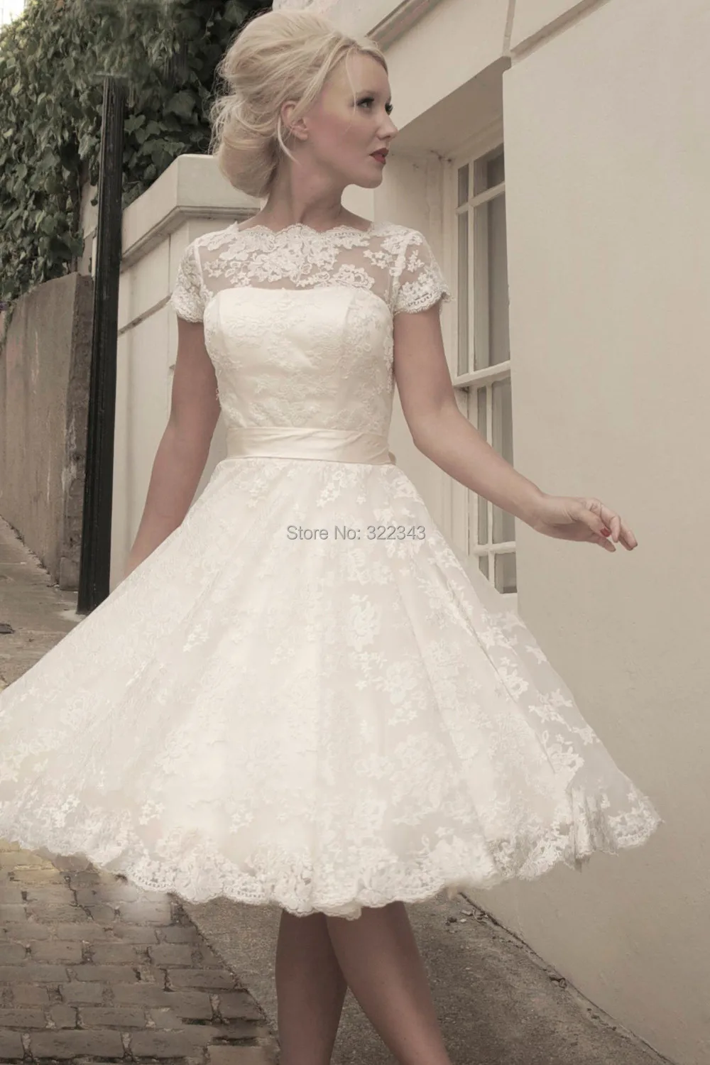 Knee High Petite Wedding Dresses