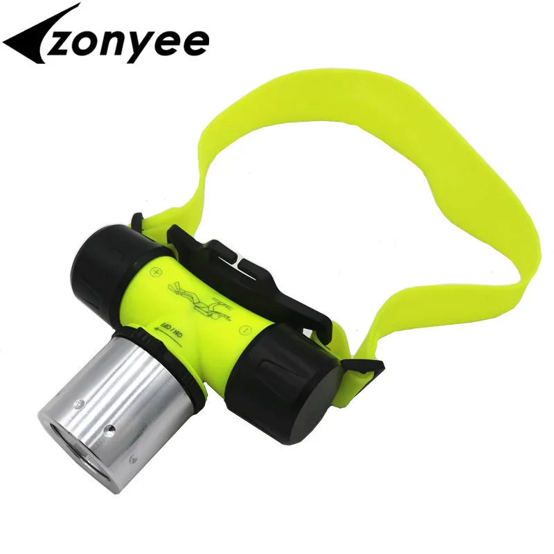 

Zonyee Underwater T6 Headlamp LED Waterproof Swimming Diving Headlamp Headlight 3 Modes Dive Head Flashlight Lamp Hunting