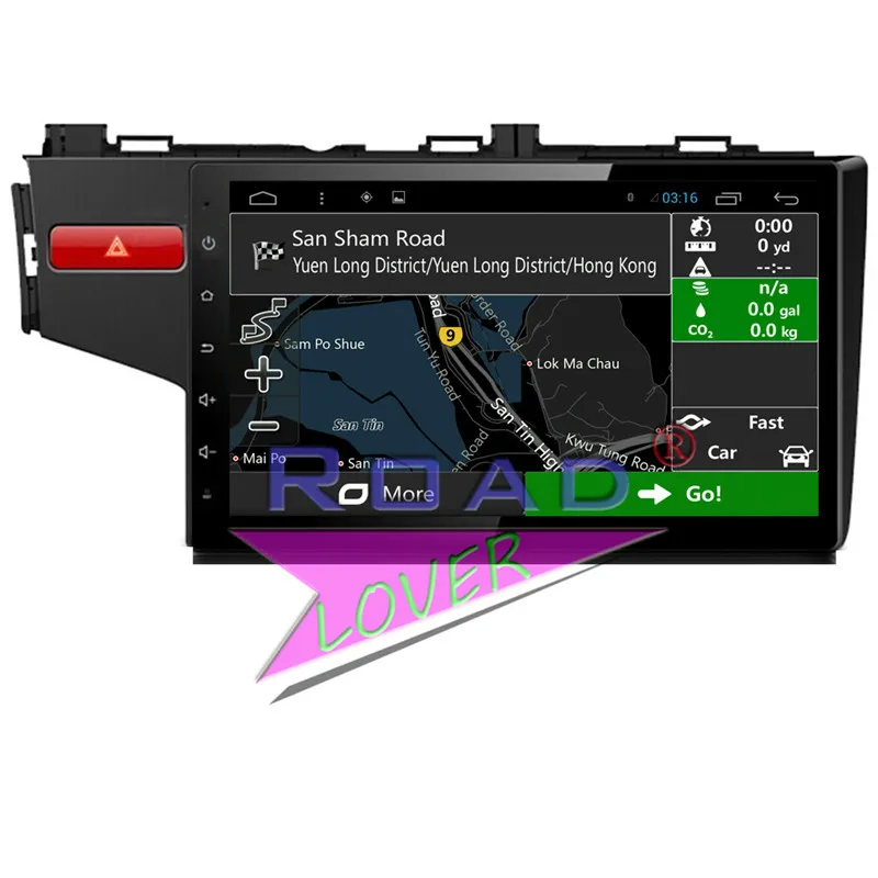 Roadlover 10 2 дюймовый Android 6 0 Автомобильный мультимедийный плеер для Honda Jazz 2014 Стерео