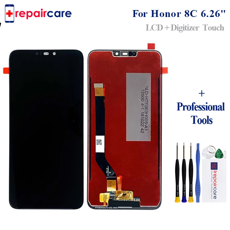 6 26 &quotдля Huawei Honor 8C ЖК дисплей сенсорный экран дигитайзер для 8c Замена|Экраны