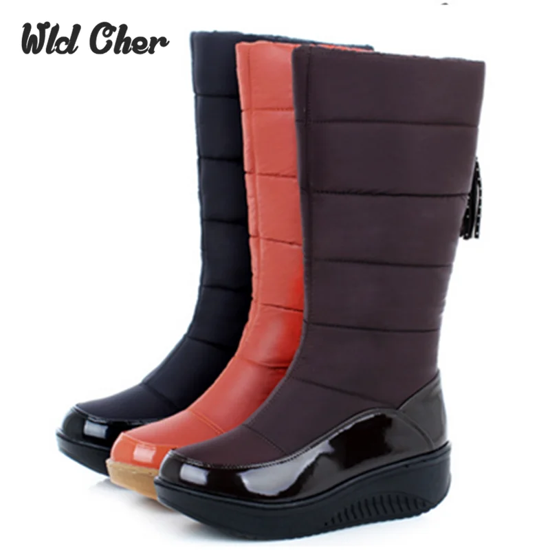 platform waterproof boots