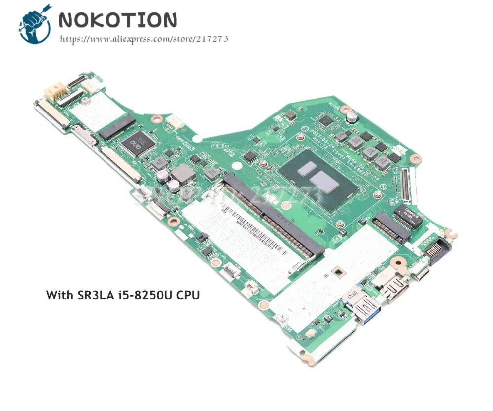 NOKOTION для acer aspire A515 A515-51 материнская плата для ноутбука SR3LA i5-8250U процессор NBGSW11001 C5V01 LA-E891P основная плата