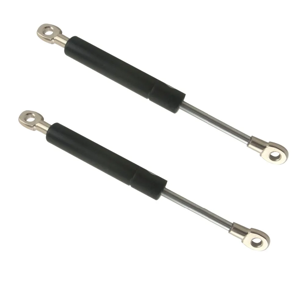 

2PCS 6KG/13.2lb Force 70mm Long Stroke 220mm Hole Distance Auto Gas Spring Hood Lift Support M8 Hole Diameter Sliver Tone