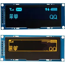 2,23 дюймов 7 P синий/желтый oled-дисплей модуль SSD1305 Привод IC 128*32 SPI/IIC интерфейс