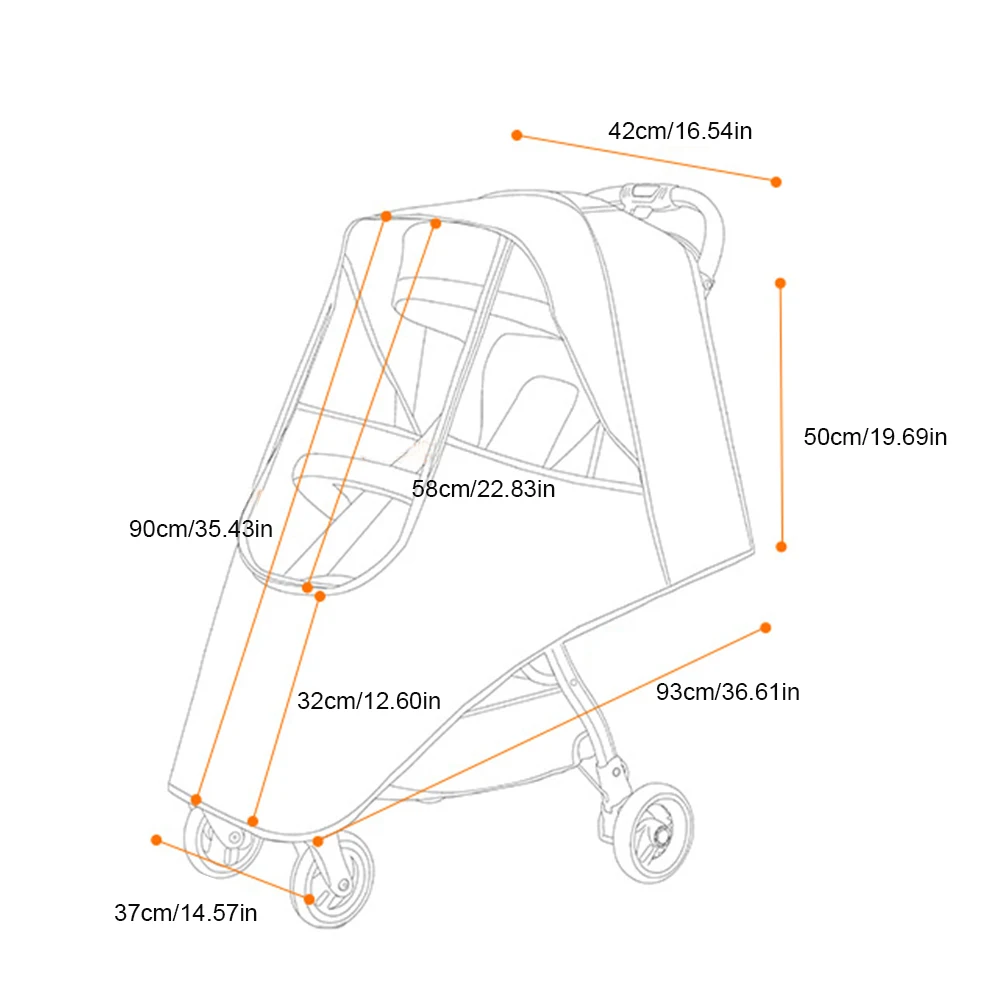 Детская коляска дождевик Универсальный дождевик защита от ветра аксессуары