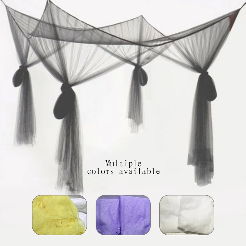 

HOT 2019 Summer Mosquito Net Elegant Lace Canopy Curtain Baldachin Netting Quarto Doors For Double Moustiquaire Beds Kids Room