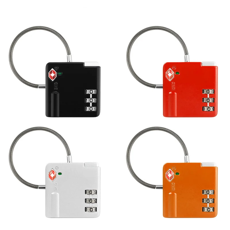 JULY'S SONG 3 Digit Code Combination TSA Metallic Customs Password Lock For Travel Bag Convenient Accessories For Drawer