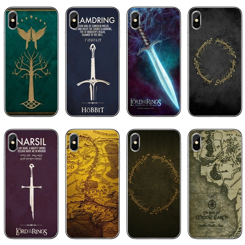 

The Lord of Rings Hobbit For iPhone X XR XS Max 8 7 6s 6 plus SE 5s 5c 5 4s 4 iPod Touch case Soft phone cover cases