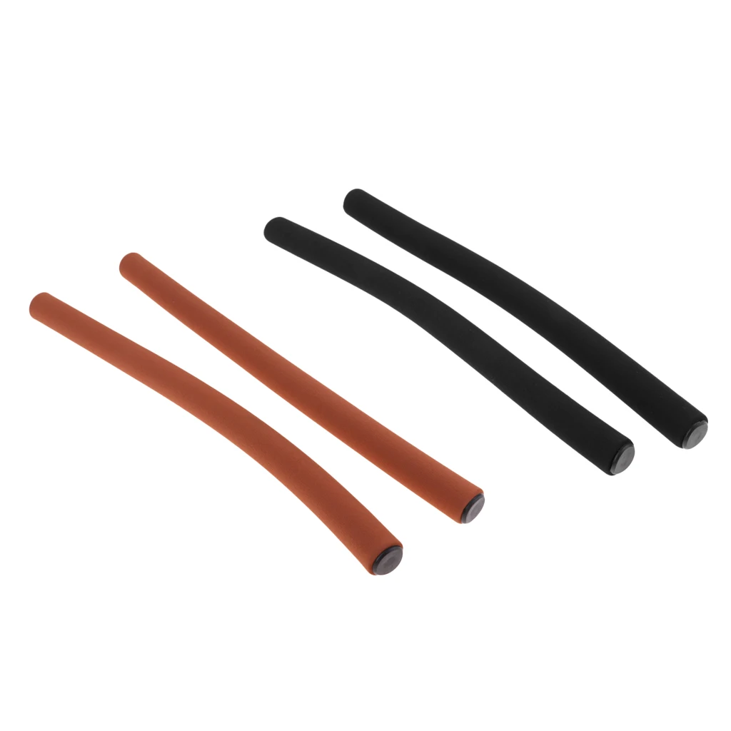 Set of 2 Foamed Silicone Bike Bent Handlebar Covers Cycling Bike Handle Bar Grips Gel Bicycle Parts Wear-resisting Durable 
