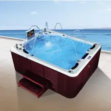 2850X2350X1000 мм 4 человек из стекловолокна джакузи бассейн акриловый гидромассаж для серфинга на открытом воздухе тв спа NS2014