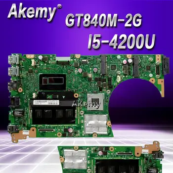 

Akemy S551LN Laptop motherboard For Asus S551LB S551LN S551LD S551L Test original mainboard 4G RAM I5-4200U GT840M-2G