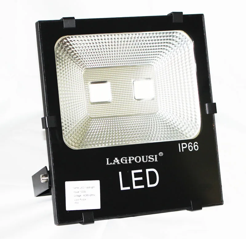 lagpousi 100W LED Flood Light Outdoor, IP66 Waterproof Lighting LED