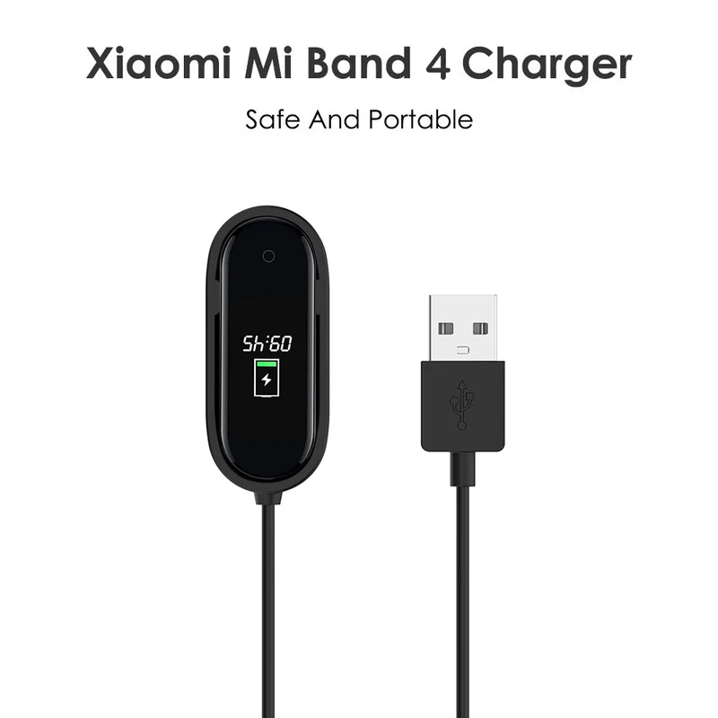 Для mi band 4 1 M usb зарядка подставка с зарядным устройством сменный Шнур зарядное устройство адаптер для Xiaomi mi Band 4 наручные Смарт-часы