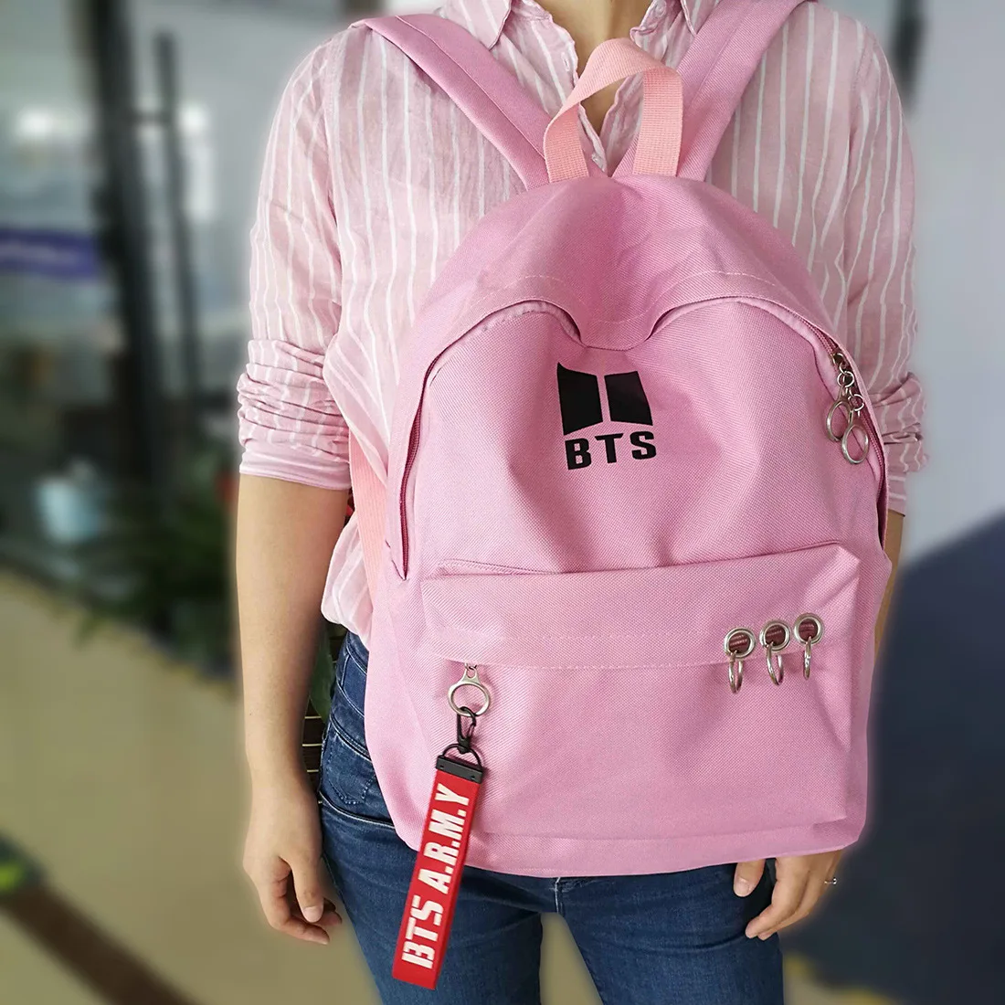 

new kpop bts Bangtan Boys jimin suga jung kook Male and female students Canvas Backpack backpack Korean version of the trend bag