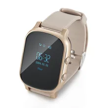 GPS tracker watch for kids elderly Seniors SOS Call Location Finder heart rate monitor GSM GPRS Tracker