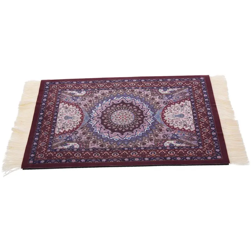 

Magical Persian Mouse Pad Rug Bohemia Carpet Purple Crown Mousepad Table Cup Mat