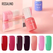 ROSALIND Гель-лак для ногтей 8 мл 18 цветов цветной гель-лаки для дизайна ногтей DIY разработан замочить от отклеивания маникюра грунтовка для ногтей