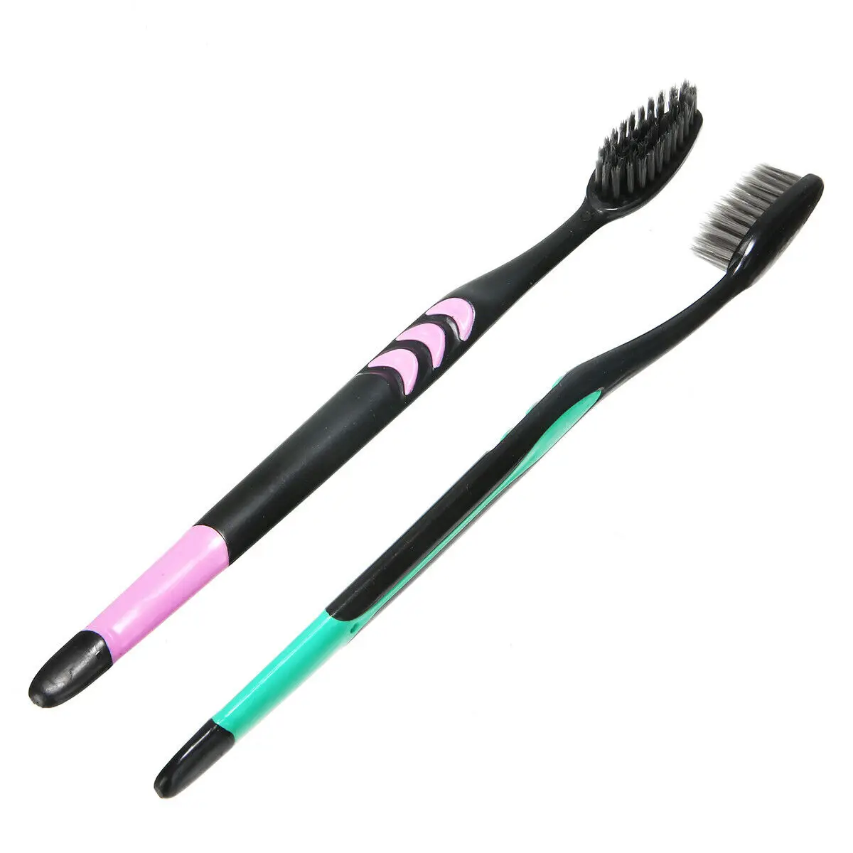 10x Double Ultra Soft Toothbrush Bamboo Charcoal Nano Brush Oral Dental Care Set Manual Toothbrush