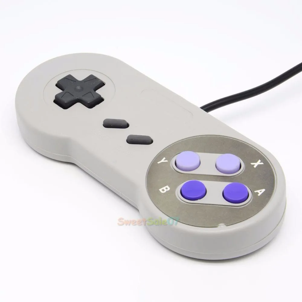 

Universal Wired USB Gaming Controller Joystick for Super Nintendo SNES PC Laptop