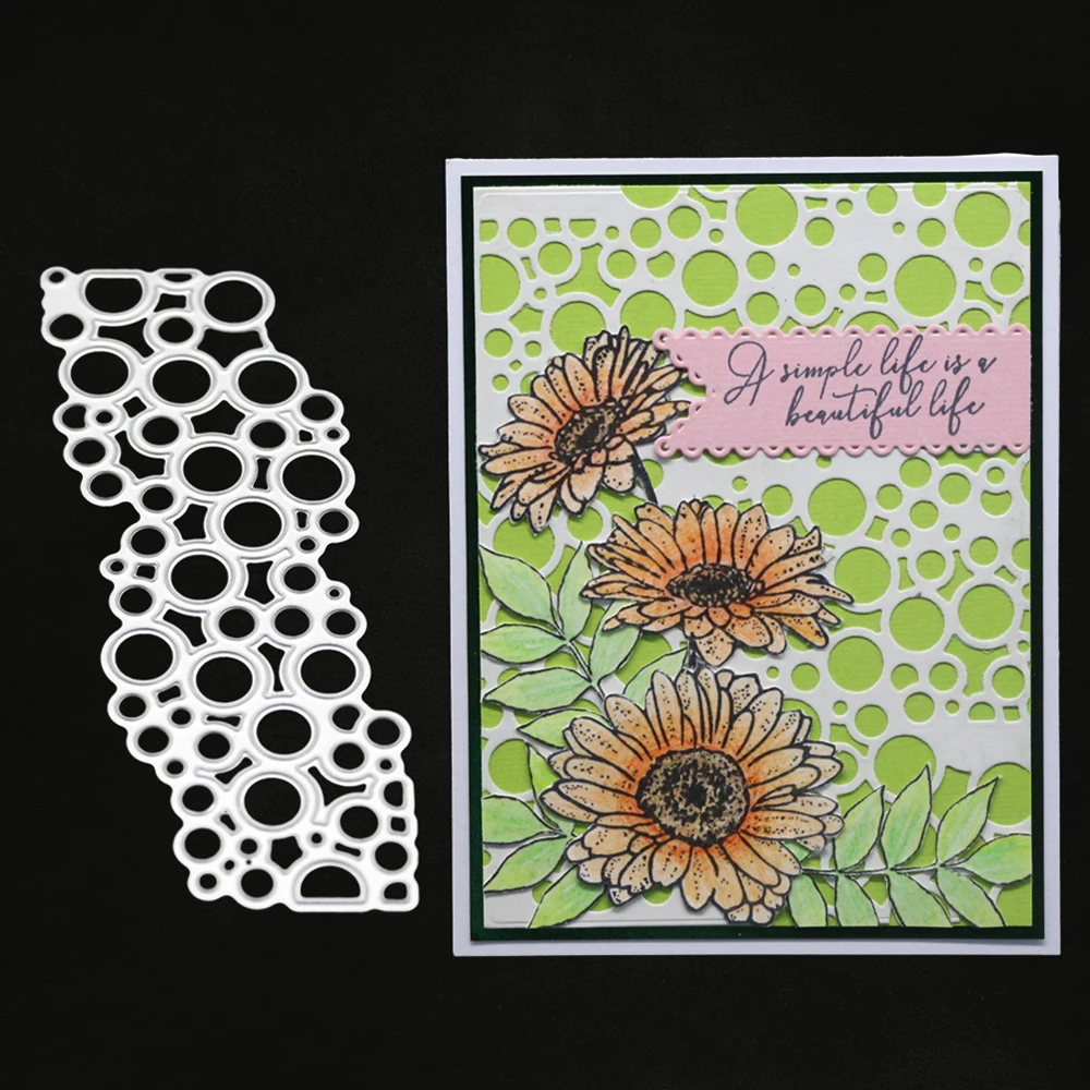 

57*120MM hollow background Embossing Cutting Dies Metal Steel Craft Dies Scrapbooking Stamp Handmade Card Making Photo Decor
