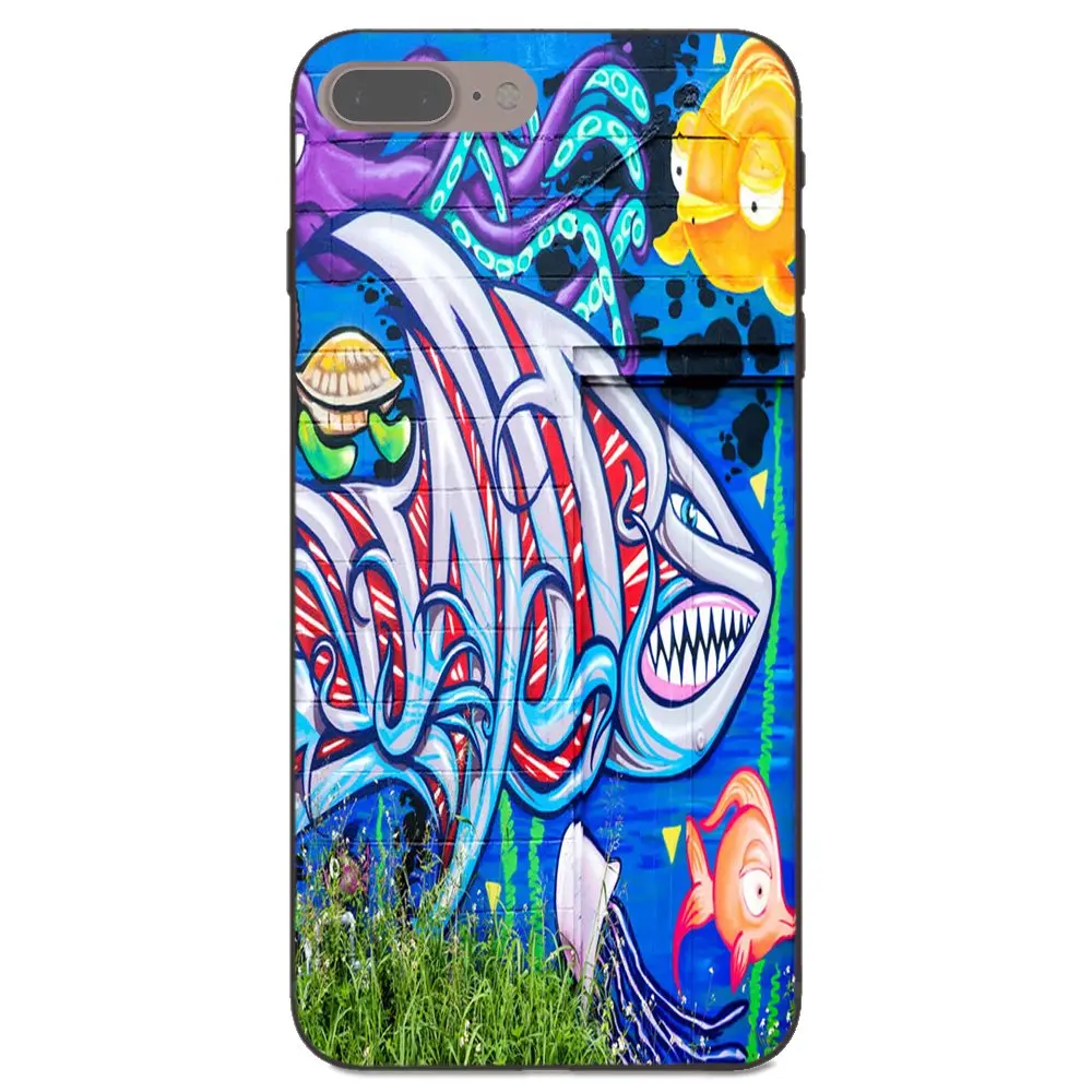Чехол с рисунком рыбы акулы для Samsung Galaxy A3 A5 A6 A6s A7 A8 A9 Star Plus 2016 2017 2018 Мягкий